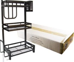 Chefs Cuisine Kruidenrek - Kruidenrek Staand - Keukenrek - Aanrecht Organiser - Bureau Organizer - Keuken Organizers - Roestvrij Staal -Huishoudelijke Benodigdheden Winkel 1200x996 1