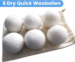 DRYQUICK Drogerballen- Wasbollen- Duurzaam Schapenwol - Herbruikbaar- 6 XL Wasballen Wit 15 DRYQUICK Drogerballen- Wasbollen- Duurzaam Schapenwol - Herbruikbaar- 6 XL Wasballen Wit -Huishoudelijke Benodigdheden Winkel 1200x997 1