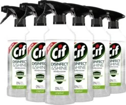 Cif Disinfect & Shine Original Desinfectie Spray - 6 X 500 Ml - Voordeelverpakking -Huishoudelijke Benodigdheden Winkel 1200x998 1