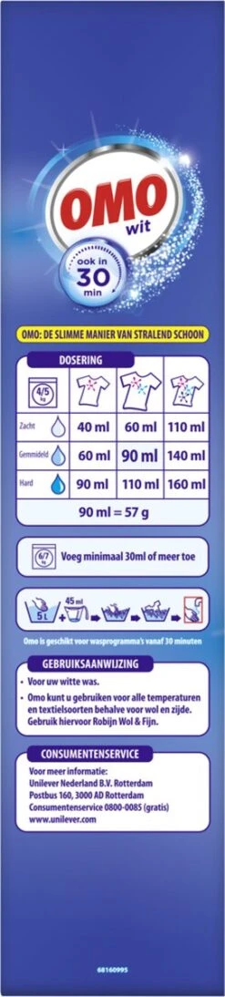 Omo Wit XXL Waspoeder 80 Wasbeurten 14 Omo Wit XXL Waspoeder 80 Wasbeurten -Huishoudelijke Benodigdheden Winkel 271x1200