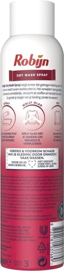 Robijn Pink Sensation Dry Wash Spray 200 Ml -Huishoudelijke Benodigdheden Winkel 284x1200 1
