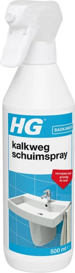 HG Kalkweg Schuimspray - 500ml - 100% Glans - Verwijdert En Voorkomt Kalk - Biologisch Afbreekbaar -Huishoudelijke Benodigdheden Winkel 331x1200 1