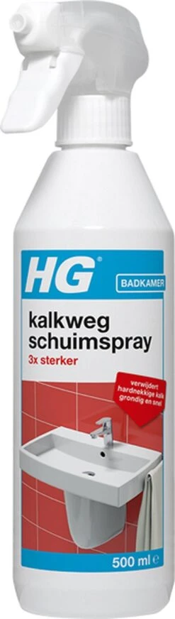 HG Kalkweg Schuimspray 3x Sterker - 500ml - Verwijdert Extreme Kalkresten - 100% Opgelost, 100% Resultaat -Huishoudelijke Benodigdheden Winkel 340x1200