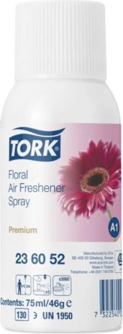 Tork Navulling Voor Luchtverfrisser Bloemen Systeem A1 Flacon Van 75 Ml -Huishoudelijke Benodigdheden Winkel 442x1200
