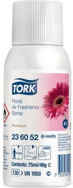 Tork Navulling Voor Luchtverfrisser Bloemen Systeem A1 Flacon Van 75 Ml -Huishoudelijke Benodigdheden Winkel 470x1200