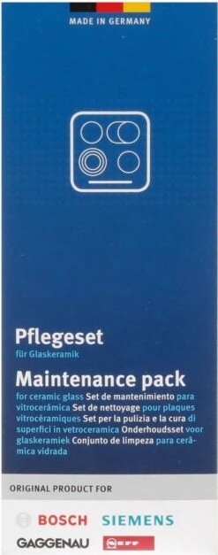 Bosch / Siemens Kookplaat Onderhoudsset - Onderhoudsset Voor Keramische Oppervlakken -Huishoudelijke Benodigdheden Winkel 473x1200