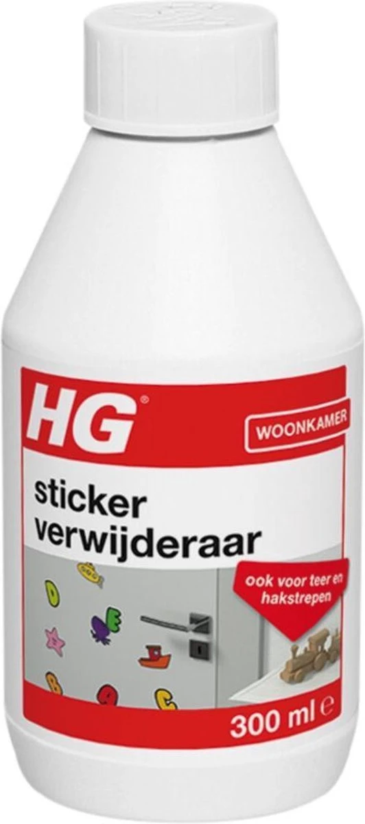 HG Stickerverwijderaar - 300ml - Eenvoudig In Gebruik - 100% Lijmrestenverwijdering 1 HG Stickerverwijderaar - 300ml - Eenvoudig In Gebruik - 100% Lijmrestenverwijdering
