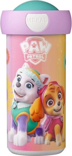 Paw Patrol Girls Voordeelset Lunchbox & Schoolbeker - Mepal Broodtrommel & Drinkbeker - -Huishoudelijke Benodigdheden Winkel 555x1200