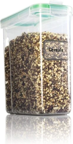 TNM Luxe Luchtdichte Voorraadbussen Set (4x2,5L) – Voorraadpotten - 4 Kleuren -Huishoudelijke Benodigdheden Winkel 616x1200