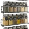 Kruidenrek Ophangbaar Kruidenpotjes Wandrek Organizer Keuken Accessoires - Geschikt Voor Bijna Alle Kruidenpotjes