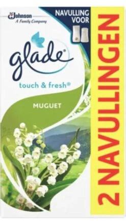 Glade By Brise Touch & Fresh Muguet Navulling - 2 Stuks -Huishoudelijke Benodigdheden Winkel 682x1200 1
