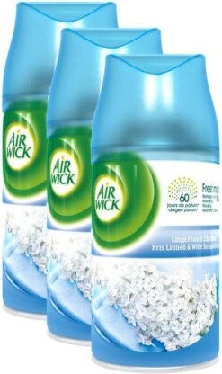 AIRWICK Freshmatic Automatische Spray Refill Frisse Linnen & Witte Bloemen Krimp - (3x250ml) -Huishoudelijke Benodigdheden Winkel 712x1200 1