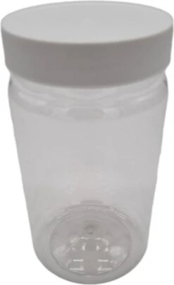 Ariko Jar | Lichtgewicht Kunststof Pot Met Schroefdeksel | 750ml | Potje Met Witte Deksel | Voorraadpot | Hervulbaar -Huishoudelijke Benodigdheden Winkel 733x1200
