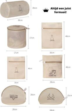 V&P Black Crown Waszakken Set Met Rits - Wasnet - Waszak - Waszakken Set Van 7 Voor Wasgoed - Waszakje Lingerie - Waszak Bh - Divers Delicaat Wasgoed - Wasnet Groot - Wasmachine Zakjes - Laundry Bag Set 7 V&P Black Crown Waszakken Set Met Rits - Wasnet - Waszak - Waszakken Set Van 7 Voor Wasgoed - Waszakje Lingerie - Waszak Bh - Divers Delicaat Wasgoed - Wasnet Groot - Wasmachine Zakjes - Laundry Bag Set -Huishoudelijke Benodigdheden Winkel 777x1200