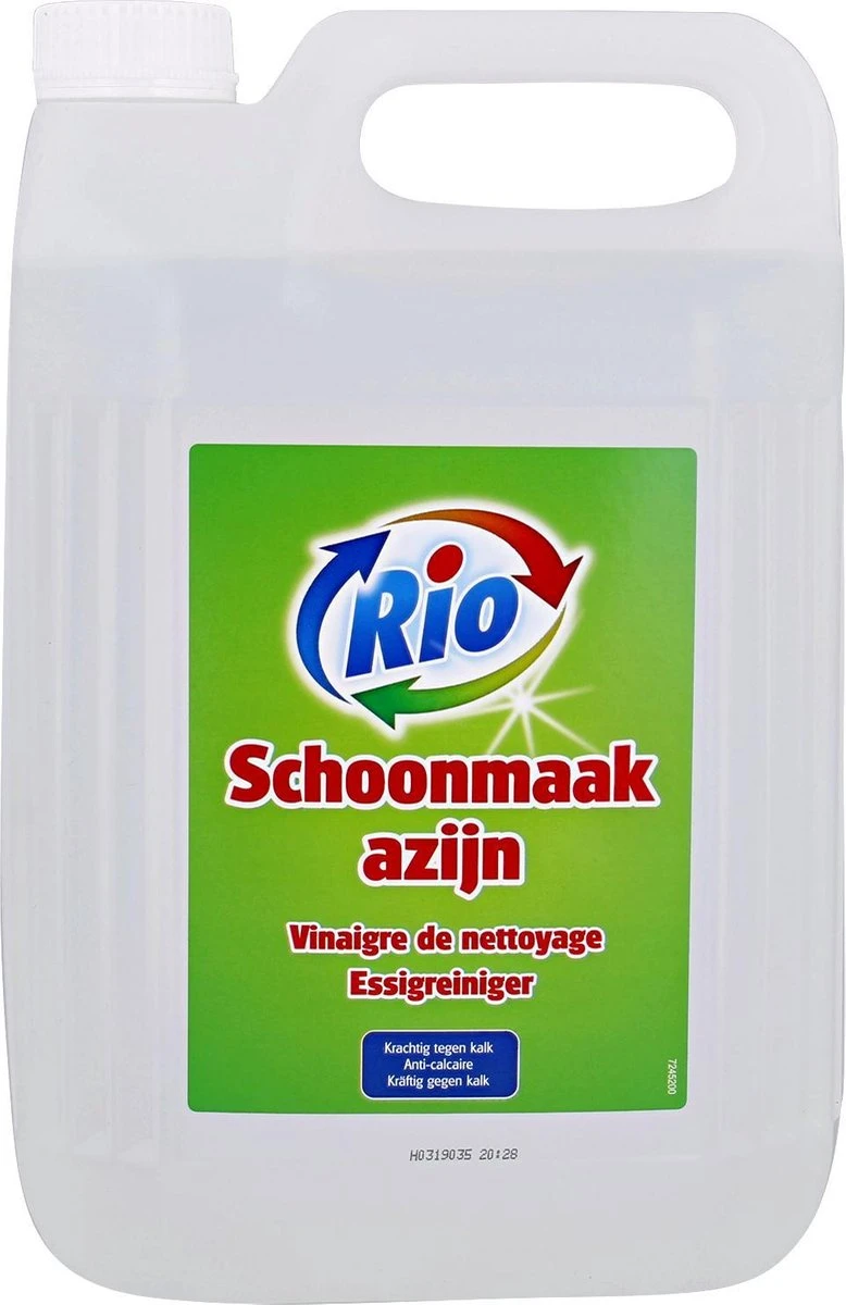 Schoonmaakazijn - Rio Schoonmaak Azijn - Schoonmaakazijn 5L 1 Schoonmaakazijn - Rio Schoonmaak Azijn - Schoonmaakazijn 5L