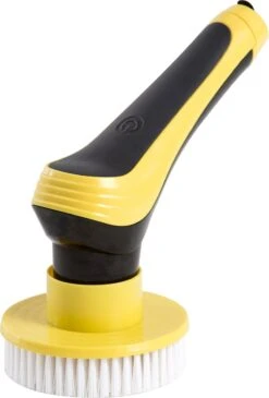 Trendosa Elektrische Schoonmaakborstel - Elektrische Schrobborstel - Poetsmachine - Handborstel - Scrubber- De Badkamer/Keuken/Auto- 10 Opzetstukken Geel -Huishoudelijke Benodigdheden Winkel 813x1200