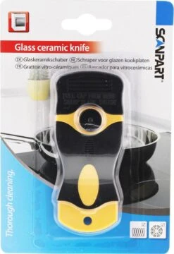 Scanpart Kookplaat Schraper - Schraapijzer - Radeermes - Voor Alle Glazen Kookplaten - Zoals Keramische Inductie En Halogeen Kookplaten - Kunststof - Vervangbaar Mesje - Krasvrij -Huishoudelijke Benodigdheden Winkel 824x1200 2