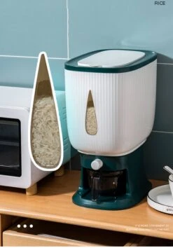 Deluqse Rijst Dispenser - Rijst Container - Grijs - Voedsel Dispenser - Rijst Opbergdoos - Rijst Bewaren - Rijst Opberg Container -Huishoudelijke Benodigdheden Winkel 838x1200 1