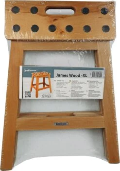 PUHLMANN - Inklapbare Kruk, JAMES, Hout, 41 Cm Hoog, Max 150 Kilo -Huishoudelijke Benodigdheden Winkel 847x1200 2