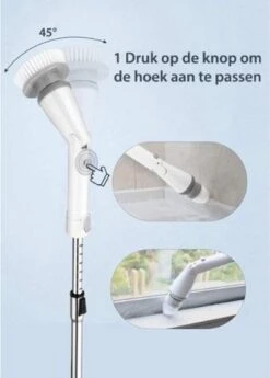 Elektrische Scrubber - Veelzijdige Schrobborstel - Elektrische Schoonmaakborstel - Binnen En Buiten Schoonmaken -Huishoudelijke Benodigdheden Winkel 859x1200