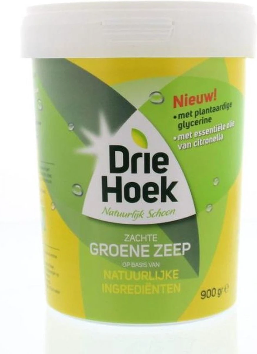 Driehoek Groene Zeep 900 Gr 2 Driehoek Groene Zeep 900 Gr - Afbeelding 2