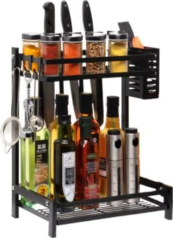 Pazzo Goods - Keuken Organizer - Keukenrek - Zwart - Metaal - 2 Laags - Multifunctioneel - Zwart - 13 Pazzo Goods - Keuken Organizer - Keukenrek - Zwart - Metaal - 2 Laags - Multifunctioneel - Zwart - -Huishoudelijke Benodigdheden Winkel 875x1200 1