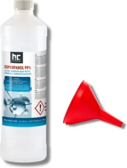 Isopropyl Alcohol - Isopropanol - IPA - Isopropyl - 99,9% Zuiver - 1000ml - Inclusief Trechter