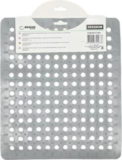 Merkloos Gootsteenmat PVC Vierkant Grijs 28 Cm -Huishoudelijke Benodigdheden Winkel 916x1200 1