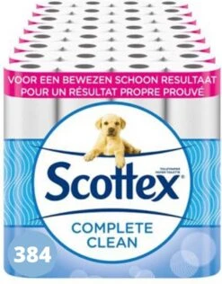 Scottex Toiletpapier - Compleet Schoon - Voordeelverpakking 384 Rollen