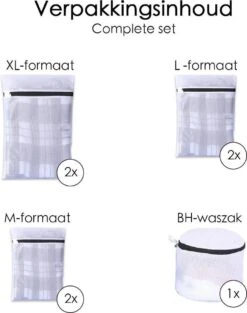 Merkloos Waszakken - Wasnetten - Bescherm Je Wasgoed En Wasmachine - Packing Cubes - Travel Organizer - 7 Stuks -Huishoudelijke Benodigdheden Winkel 948x1200