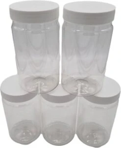 Ariko Jar | Lichtgewicht Kunststof Pot Met Schroefdeksel | 750ml | Potje Met Witte Deksel | Voorraadpot | Hervulbaar -Huishoudelijke Benodigdheden Winkel 974x1200 3