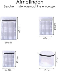 Merkloos Waszakken - Wasnetten - Bescherm Je Wasgoed En Wasmachine - Packing Cubes - Travel Organizer - 7 Stuks -Huishoudelijke Benodigdheden Winkel 982x1200